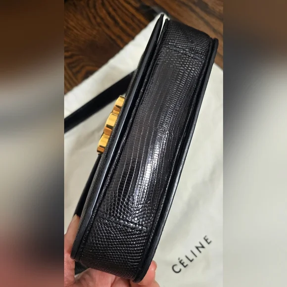Celine Medium Triomphe Shoulder Bag Lizard - Picture 4 of 15